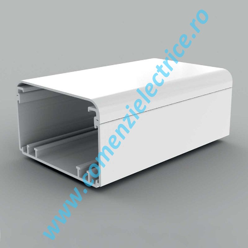 Canal cablu PVC+capac, 2 compartimente, 100x60,alb Kopos 